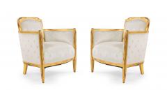 Three Piece French Art Deco White Star Living Room Set - 1378848