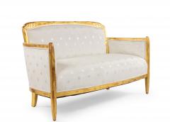 Three Piece French Art Deco White Star Living Room Set - 1378851