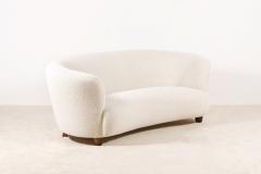 Three Seat Curved Sofa Denmark circa 1940 - 1062367