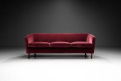 Three Seater Mid Century Sofa with Beech Legs Europe Mid 20th Century - 3830777