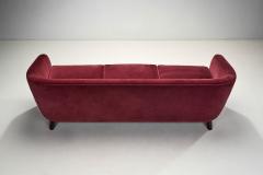 Three Seater Mid Century Sofa with Beech Legs Europe Mid 20th Century - 3830780