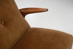 Three Seater Sofa in Brown Mohair Denmark 1950s - 4593283