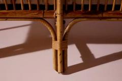 Three Seater Sofa in Wicker and Steam Bent Rattan Italy 1960s - 4147301