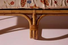 Three Seater Sofa in Wicker and Steam Bent Rattan Italy 1960s - 4147315