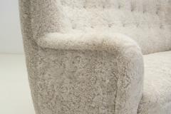 Three Seater Upholstered Sofa Denmark ca 1950s - 4365630