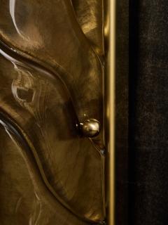 Three Tiers Murano Glass and Brass Wall Sconces - 4693190