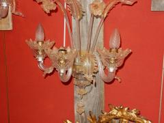 Three Wall Lamps Has Three Arms of Light Crystal of Murano Straws of Gold - 2413769