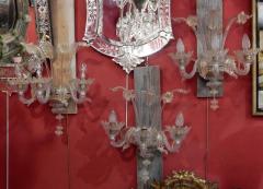 Three Wall Lamps Has Three Arms of Light Crystal of Murano Straws of Gold - 2413771