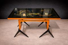 Three in one table in Hardwood with Chinoiserie theme Unknown 1950s - 4551012
