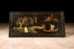 Three in one table in Hardwood with Chinoiserie theme Unknown 1950s - 4551017
