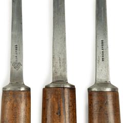 Three mortice chisels all with sturdy ash handles by Sorby Co - 3258101