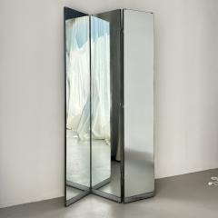 Three panel folding mirrored screen United States mid 20th century - 4587529