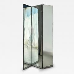 Three panel folding mirrored screen United States mid 20th century - 4589055