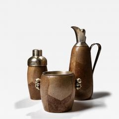 Three piece Bar Set by Aldo Tura Italy 1970s - 4435945