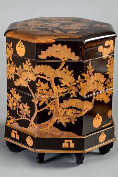 Three piece Lacquer and Wood Game Box Hokai  - 4033550
