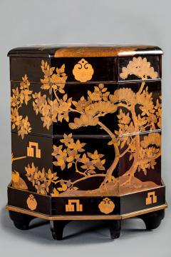 Three piece Lacquer and Wood Game Box Hokai  - 4033570
