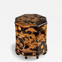 Three piece Lacquer and Wood Game Box Hokai  - 4034186