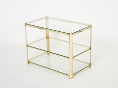 Three tier Bronze side table by J T Lepelletier for Broncz 1960s - 2998346