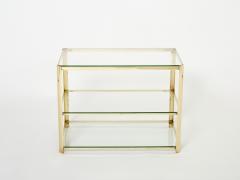 Three tier Bronze side table by J T Lepelletier for Broncz 1960s - 2998347