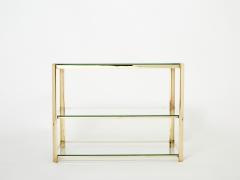 Three tier Bronze side table by J T Lepelletier for Broncz 1960s - 2998356