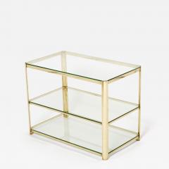 Three tier Bronze side table by J T Lepelletier for Broncz 1960s - 3002241