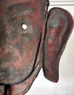 Tibetan Gilt Copper Alloy Mask on Display Stand - 3224671