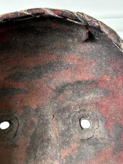 Tibetan Gilt Copper Alloy Mask on Display Stand - 3224672