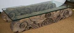 Tibetan Hand Carved Architectural Element Table - 241003