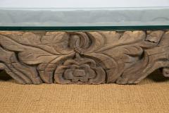Tibetan Hand Carved Architectural Element Table - 241004