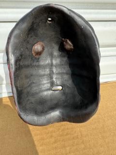 Tibetan Monkey Mask Sculpture with Metal Accents - 4438136