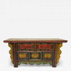 Tibetan Mountain Landscape Coffer - 4256503
