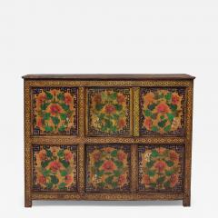 Tibetan Red Gold Blossom Cabinet - 4262956
