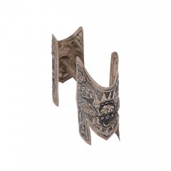 Tibetan Repouss Silver Fitting with Dragons - 4168119