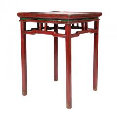 Tibetan red lacquered side table 1910  - 3279148
