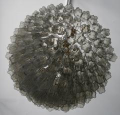 Tiered 1970s Smoked Glass Murano Chandelier - 232455