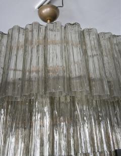 Tiered 1970s Smoked Glass Murano Chandelier - 232456