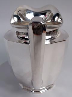 Tiffany American Art Deco Sterling Silver Water Pitcher - 4359090