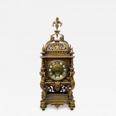 Tiffany Bronze Enameled Face Mantel Clock - 2828921