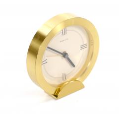 Tiffany Co Gilt Bronze and Marble Desk Clock circa 1960 - 4822541