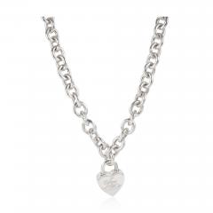Heart Locket Necklace in Sterling Silver