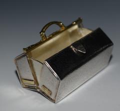 Tiffany & Co. - Tiffany & Co. Pill Box Doctor's Bag Karel Bartosik Sterling  Silver 18 K Gold