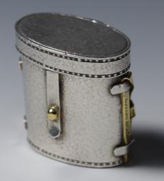 Tiffany Pillbox Binocular Case Karel Bartosik Sterling Silver 18 K Gold - 732978