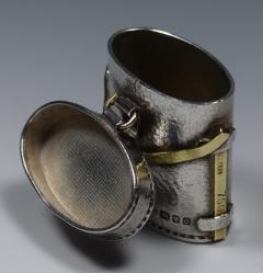 Tiffany Pillbox Binocular Case Karel Bartosik Sterling Silver 18 K Gold - 732980