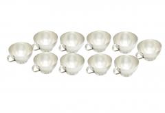 Tiffany Sterling Silver Barware Tableware Punch Cup Service For Ten People - 3531473