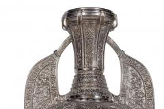 Tiffany Studios A Magnificent Pair of Silvered Bronze Alhambra Vases by Tiffany Studios - 4477069