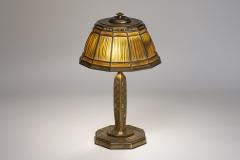 Tiffany Studios Abalone Linenfold Desk Lamp - 4704606