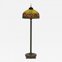 Tiffany Studios Antique Tiffany Studios Floor Lamp with Peony Border - 4297221