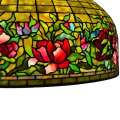 Tiffany Studios Antique Tiffany Studios Floor Lamp with Peony Border - 4300371