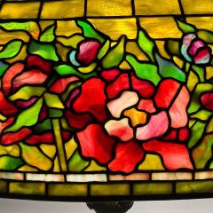 Tiffany Studios Antique Tiffany Studios Floor Lamp with Peony Border - 4300372