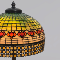 Tiffany Studios Antique Tiffany Studios POMEGRANATE CHAIN MAIL Floor Lamp - 4300357